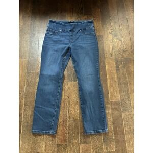 Women's Lee Slim‎ Fit Mid Rise Sculpting Pull On Jeans Size 14 Short